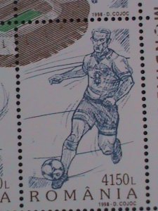 ROMANIA-1998 SC# 4220 WORLD CUP SOCCER CHAMPIONSHIPS-FRANCE MNH S/S VERY FINE