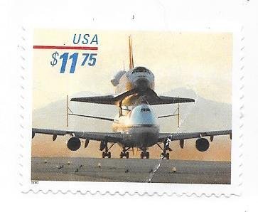 US##3262 $11.75 PIGGYBACK SPACE SHUTTLE  plate # single (MNH) CV $22.50