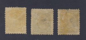 3x Canada Small Queen Mint Stamps #35-1c #36-2c #43-5c Guide Value = $160.00