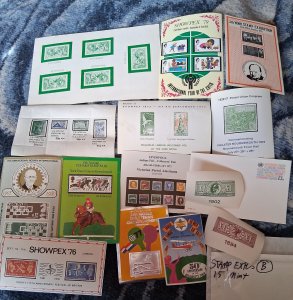 STAMP EXPO'S: 15 Sheets Unused Mint WW Worldwide Lot Lowest Price Anywhe...