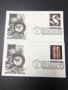 US FDC3973 Art of the American Indian First Day Of Issue With 10 Artcraft Covers