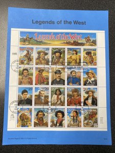 FDC 2869 Legends Of The West First Day Of Issued 1994 USPS