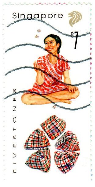 Singapore Scott 779 (1997: Traditional Games - Fivestones)