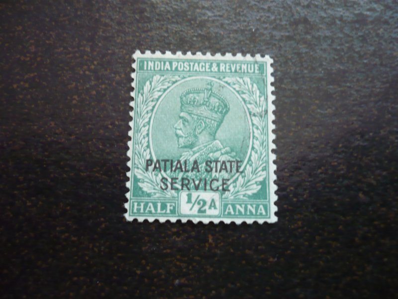 Stamps-Indian Convention State Patiala-Scott# O41- Used Part Set of 1 Stamp