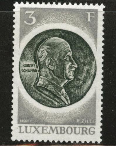 Luxembourg Scott 515 MNH** 1972 Schuman stamp