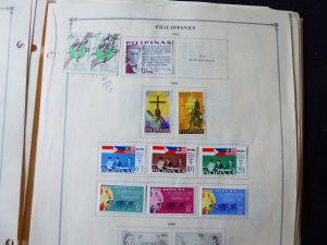 Philippines 1960-1973 Stamp Collection on Scott International Album Pages