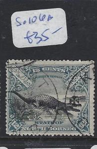 NORTH BORNEO (P2810B)   12C CROCODILE SG 1061  KUDAT   CDS VFU 