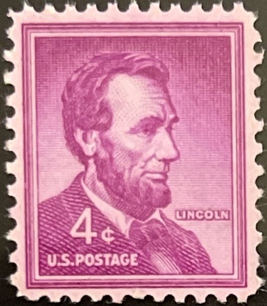 Scott #1036 1954 4¢ Liberty Series Abraham Lincoln MNH OG VF/XF