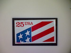 United States, Scott #2475, used(o), 1990, Flag, 25¢, red, white, and blue