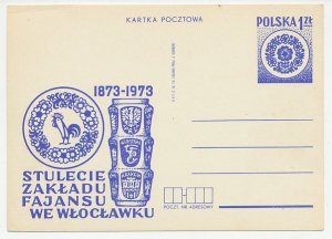 Postal stationery Poland 1973 Pottery