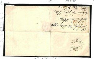 GB SCOTLAND Cover Lanarkshire Hamilton *SCROLL AT BAGE* NAMESTAMP EL 1798 A78 