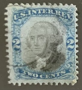 USA REVENUE STAMP SECOND ISSUE 1871 2CENTS SCOTT #R104