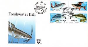 Venda - 1987 Freshwater Fish FDC SG 159-162