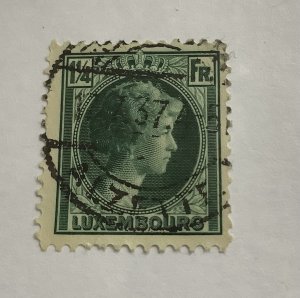 Luxembourg 1926 Scott 180 used - 1.1/4fr,  Grand duchess Charlotte