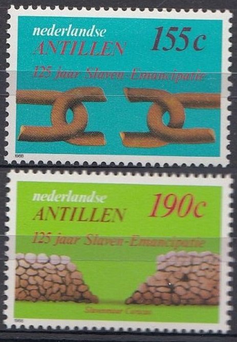 1988 Netherlands Antilles 638-639 Abolition of slavery 4,20 €