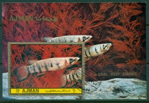 Ajman 1972 Mi#MS396A Tropical Fish MS CTO