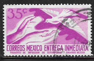 Mexico E16: 35c Hands and Pigeon, used, F-VF