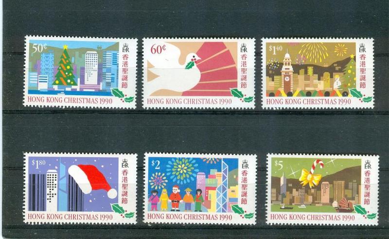 Hong Kong - Sc# 578-83. 1990 Christmas. MNH. $8.15.