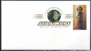 4143h US 41c Star Wars: Queen Padme Amidala SA, FDC colored postmark