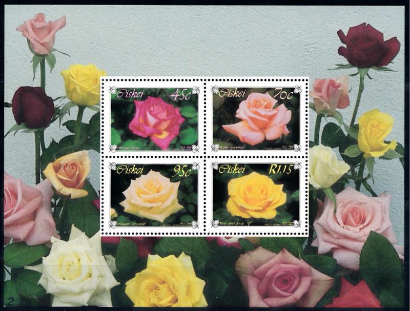 [66912] Ciskei 1994 Flora Flowers Blumen Roses Souvenir Sheet MNH