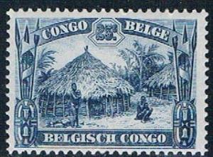 Belgian Congo 142 MLH Uele hut 1931 (B0407)+