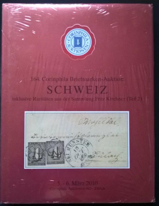 Auction catalogue SCHWEIZ RARITATEN Fritz Kirchner 