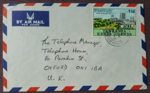 KUT Kenya Airmail 1972 Cover UK; 1,50 rate; 10th Anniversary Of Independence