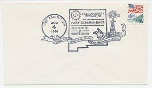 Cover / Postmark USA 1990 Pony Express Race - Windmill