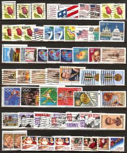 U.S. Used Commemoratives All From 1991 - 56 Stamps