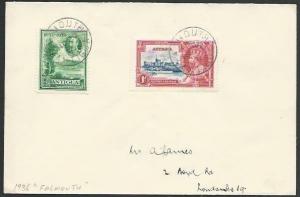 ANTIGUA 1936 cover to UK - FALMOUTH village cds............................56646