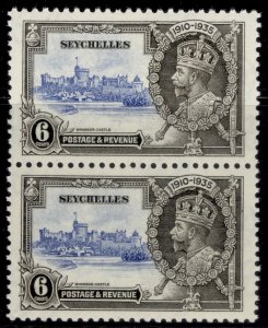 SEYCHELLES GV SG128b, 6c SHORT EXTRA FLAGSTAFF, NH MINT. Cat £250.