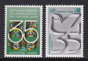 United Nations Geneva  #93-94  MNH  1980   U.N. 35 years