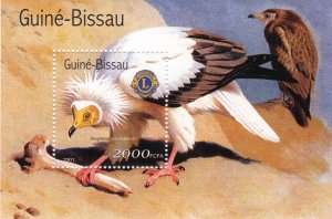 Guinea-Bissau 2001 Mi#Bl.325 EGYPTIAN VULTURE- LIONS CLUB Souvenir Sheet (1) MNH