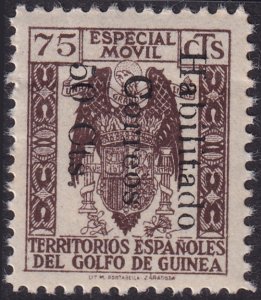 Spanish Guinea 1940 Sc 286 MLH* heavy horizontal crease