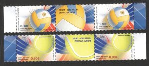 MONTENEGRO - MNH STRIP - SPORT- GAMES OF THE SMALL COUNTRIES OF EUROPE- 2011.