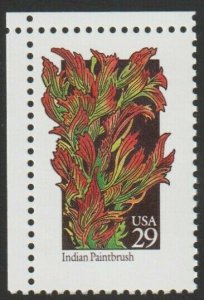 1992 29c Wildflowers: Indian Paintbrush Scott 2647 Mint F/VF NH