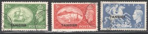 Great Britain - Tangier  #556-558    VF, Used,  CV $43.75    ....  0930039