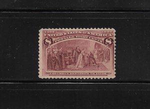 US Stamps: #236; 8c 1893 Columbian Commemorative; Used? Or MNG?