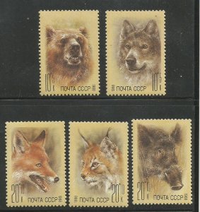 Russia MNH sc# B141-5 Animals