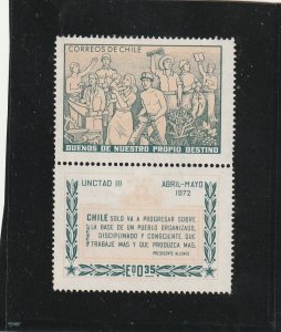 Chile  418  MNH  Unctad  III  Abril-Mayo  1972