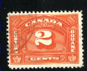 Canada 2 cent Custtom Duty    u VF  PD