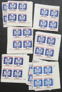 EDW1949SELL : USA 1983-85 Scott #O127//38. 5 Cplt sets of P/Bs VF, MNH Cat $450.