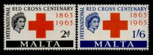 Malta 292-3 MNH Red Cross