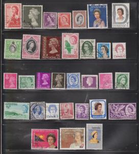 QUEEN ELIZABETH II - Royalty On Stamps - Various Countries