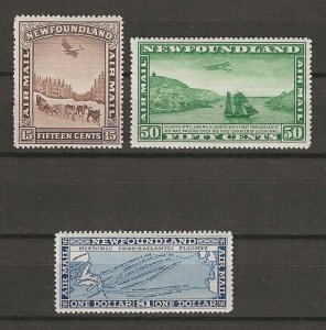 NEWFOUNDLAND 1931 SG 192/4 MNH Cat £85