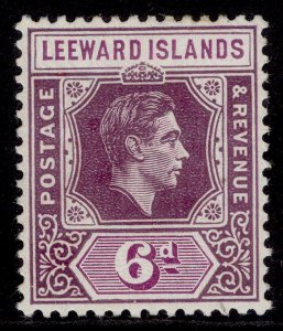 LEEWARD IS GVI SG109, 6d dp dull purple & brt purple, NH MINT. Cat £35. CHALKY