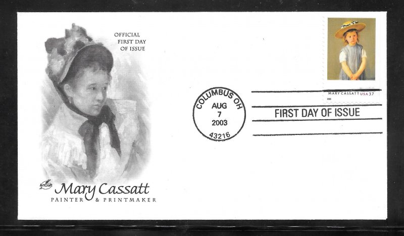 Just Fun Cover #3807 FDC Artcraft Cachet. (A1307)