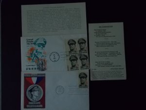 10 MACARTHUR FDC's, PAMPHLETS, POEM & NEWSPAPER CLIPPING