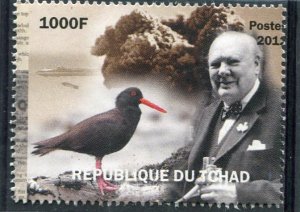 Chad 2011 WWII WINSTON CHURCHILL BIRD 1v Perforated Mint (NH)
