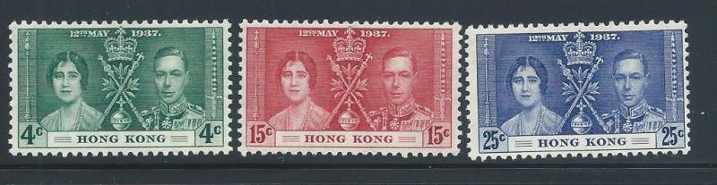 151-3 MNH Coronation set, 2018 CV $40.00